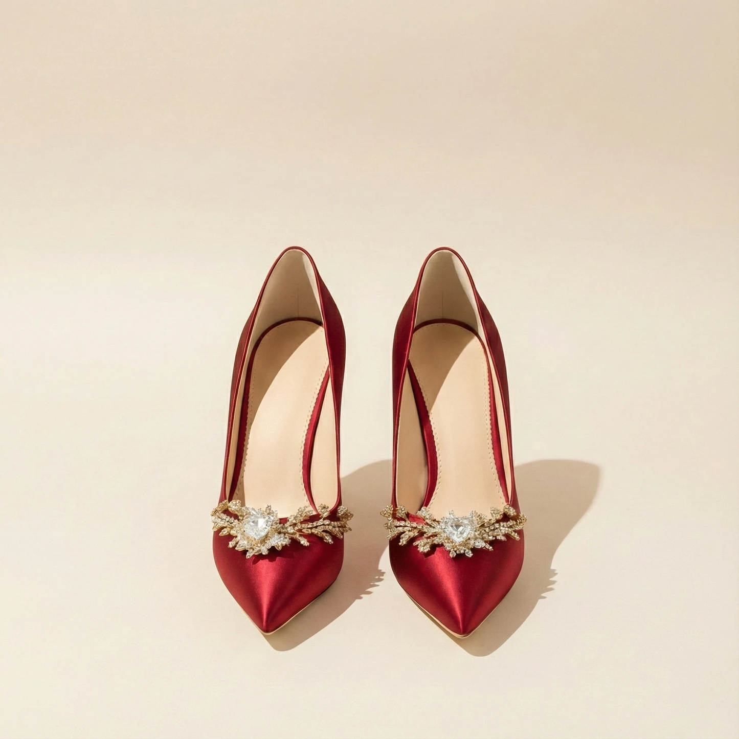 Scarlet Jewel Heels