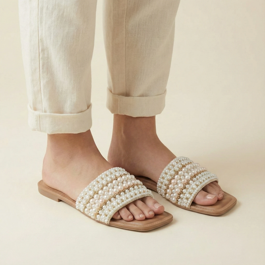 Luxe Pearl Slip-Ons